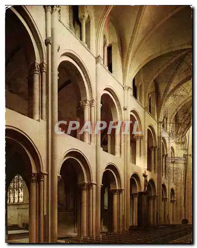 Cartes postales moderne Caen Abbaye aux Hommes Eglise Saint Etienne Nef romane cote Nord