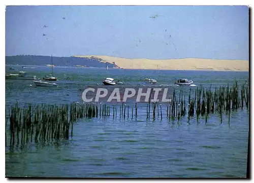 Moderne Karte Images de France Cote Aquiaine Baie d'Arcachon Dominee par la Dune de Pyla