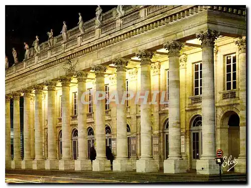 Cartes postales moderne Bordeaux le Grand Theatre la nuit