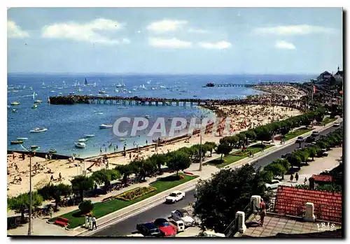 Cartes postales moderne Arcachon Gironde la Plage les jetees