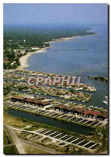 Cartes postales moderne la France vue du ciel Andernos les Bains Gironde le port au fond les plages