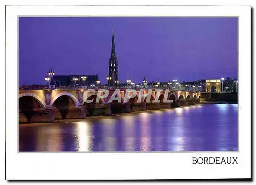 Cartes postales moderne Bordeaux le Pont de Pierre