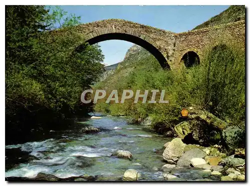 Cartes postales Paysages de France la Brigue Alpes Maritimes le Pont du Coq Vieux pont romain sur la Levenza ent