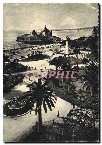 Cartes postales la Cote d'Azur Nice les Jardins Albert I et le Casino de la Jetee