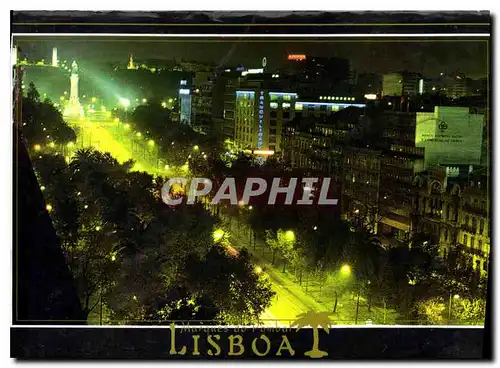 Moderne Karte Lisboa Avenida da Liberdade Marques do Pombal