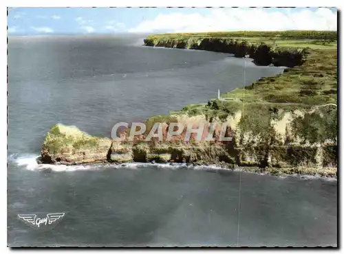 Cartes postales moderne La France vue du ciel Grandcamp les Bains Calvados Pointe du Hoc