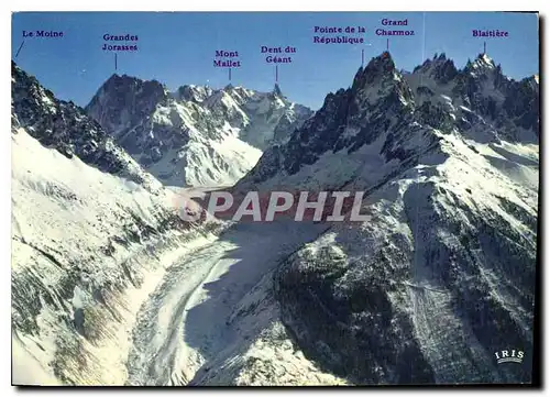 Cartes postales moderne La Mer de Glace Enneigee