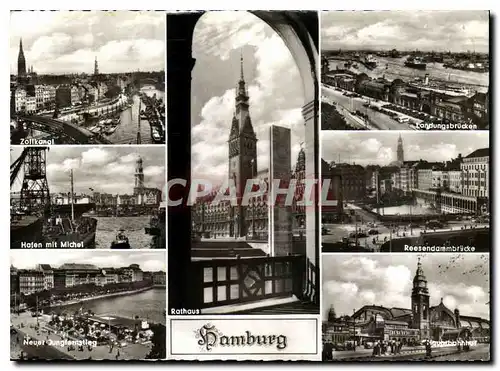 Moderne Karte Hamburg