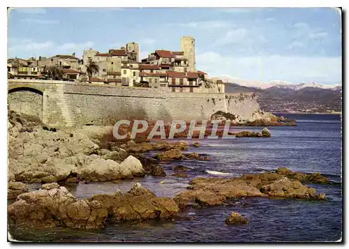 Moderne Karte Les Sites Merveilleux de la Cote d'Azur Antibes Les Vieux Remparts