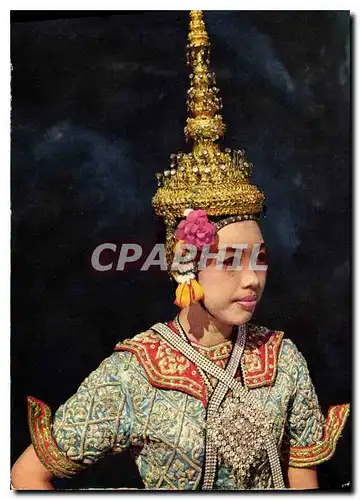 Moderne Karte A Thai Girl in the Dance Costume