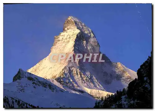 Moderne Karte Matterhorn Mont Cervin