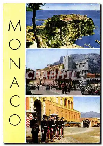 Moderne Karte Souvenir de Monaco