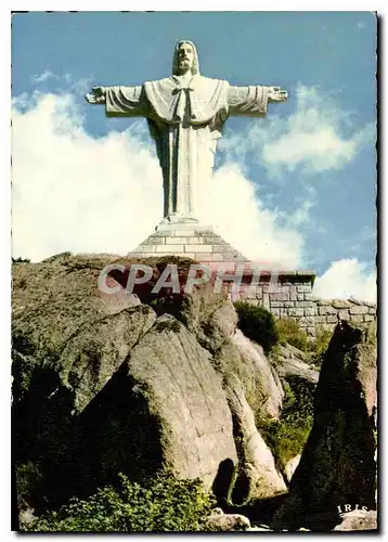 Cartes postales moderne Cerdagne Francaise Font Romeu Statue du Christ Roi
