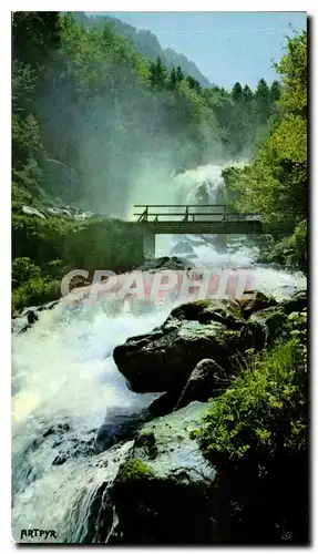 Cartes postales moderne Hautes Pyrenees Cauterets Cascade de Lutour