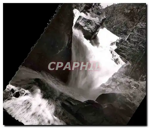 Moderne Karte Environs de Cauterets Hautes Pyrenees Cascade de Cerisey