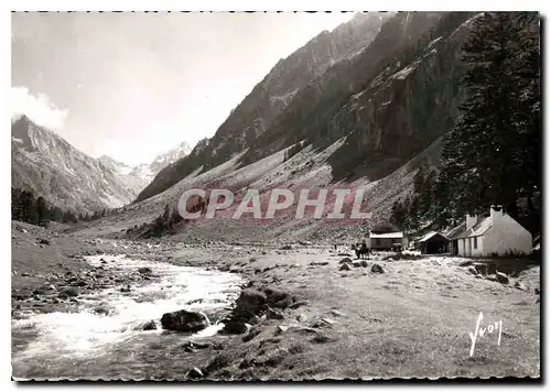 Moderne Karte Env de Cauterets Hautes Pyrenees Vallee de Lutour Hotellerie de la Fruitiere