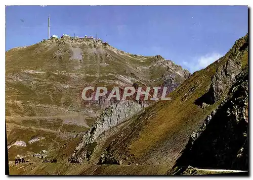 Cartes postales moderne En Parcourant Les Pyrenees L'Observatoire du pic du Midi de Bigorre et le Col de Sencours