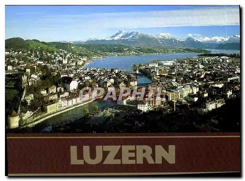 Moderne Karte Lucerne et le Rigi