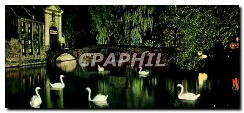 Cartes postales moderne Brugge Bruges Verlichting van Brug van Begijnhof