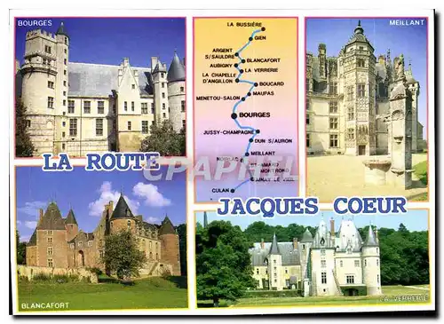 Cartes postales moderne La Route Jacques Coeur