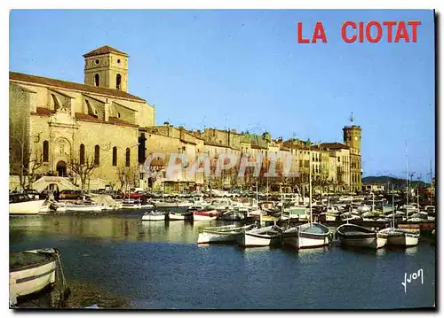 Moderne Karte La Cote d'Azur La Ciotat Bouches du Rhone Le Petit Port Provencal de la Ciotat Bateaux