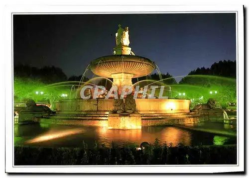 Cartes postales moderne Aix en Provence La Grande Fontaine illuminee