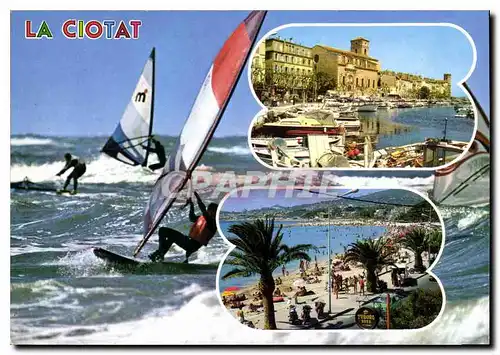 Cartes postales moderne Reflets de Provence La Ciotat B du R Le Port La Plage Planche a voile