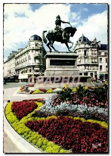 Moderne Karte Les Merveilles du Val de Loire Orleans Loiret Place du martroi