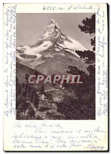 Cartes postales moderne Matterhorn von der Riffelaip Le Mont Cervin vu de Riffelaip