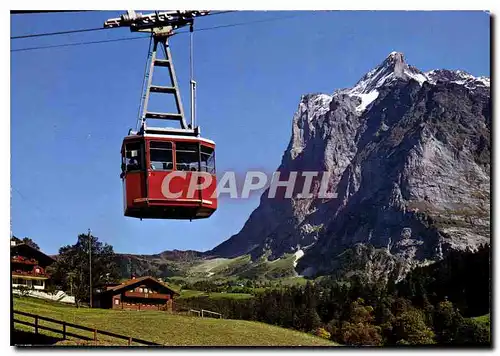 Cartes postales moderne Luftseilbahn Grindelwald Pfingstegg Wetterhorn Teleferique