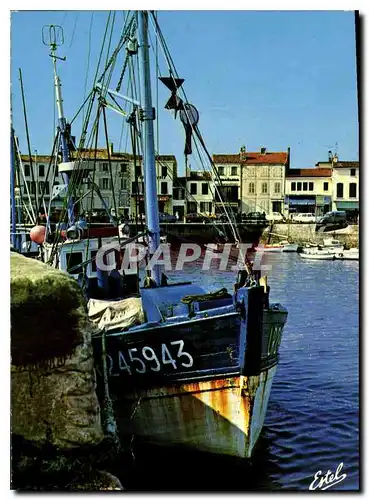 Moderne Karte La Cote Atlantique Ile De Re La Flotte Charente Maritime Bateau de peche