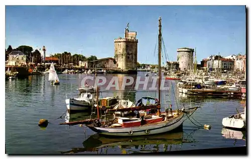 Moderne Karte La Rochelle Charente Maritime La tour St Nicolas XIV Bateau de peche