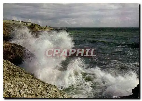 Moderne Karte Et sous mes pieds la mer jusqu'cu couchant