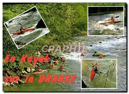 Moderne Karte Jeux des Kayaks sur la Dranse