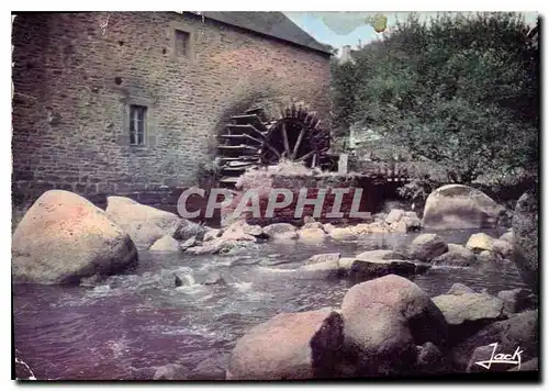 Moderne Karte Bretagne Pittoresque Vieux Moulin de l'Aven