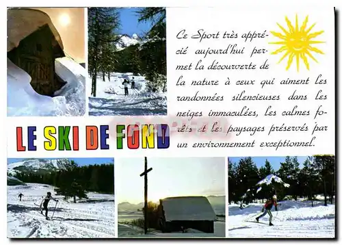 Moderne Karte Le Ski de Fond