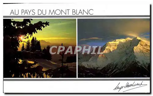 Moderne Karte Au Pays du Mont Blanc