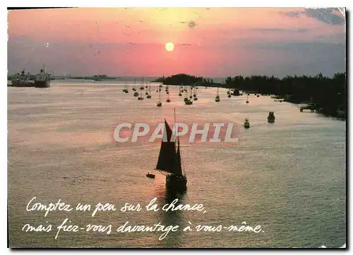 Cartes postales moderne Houtland Bateau