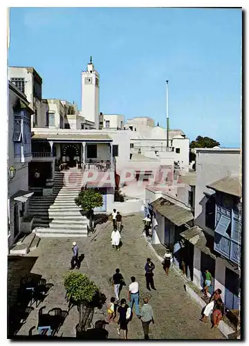 Moderne Karte Sidi Bou Said Kahia rue de Marseille Tunis