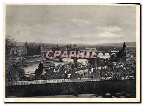 Cartes postales moderne Praque Vue sur les ponts de la Vitavie