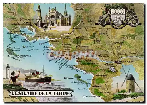 Cartes postales moderne L'Estuaire de la Loire Bateau