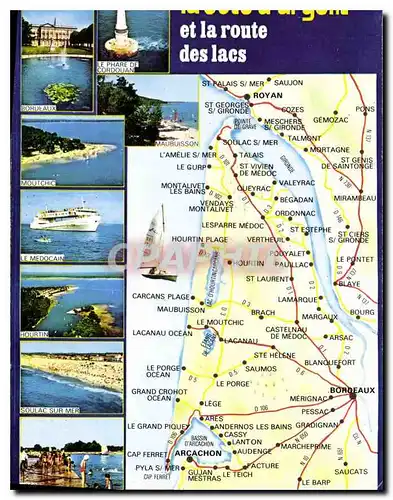 Cartes postales moderne La Cote d'Argent et la route des Lacs