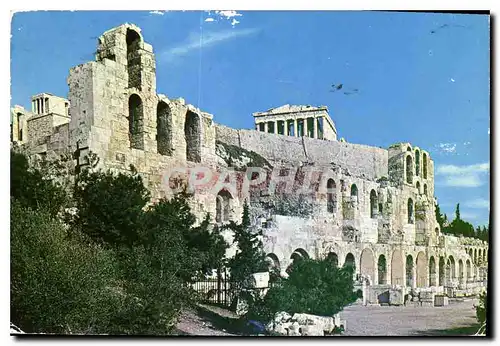 Moderne Karte Athenes L'Odeon d'Herode Atticus