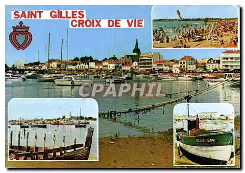 Cartes postales moderne Saint Gilles Croix de vie Bateaux