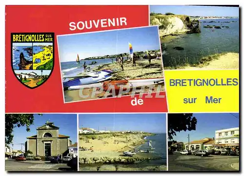 Moderne Karte Souvenir de Bretignolles sur Mer