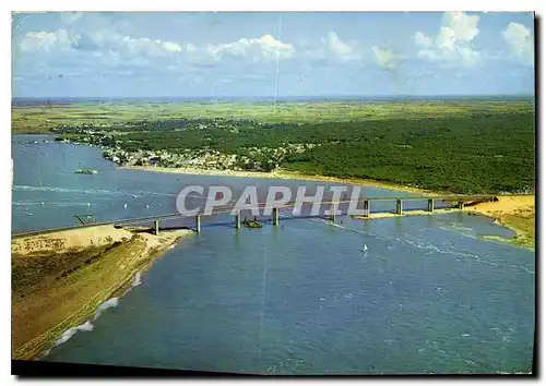 Moderne Karte Ile de Noirmoutier Fromentine Vendee Vue aerienne sur le Goulet entre Fromentine et la pointe de