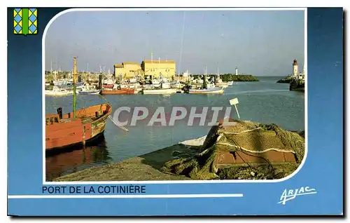 Moderne Karte Sur la Cote de Lumiere Ile d'Oleron Port de la Cotiniere