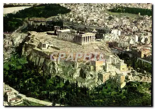 Cartes postales moderne Athenes L'Acropole vue d'avion