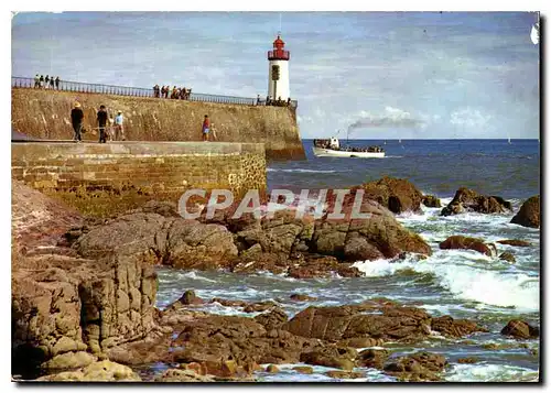 Moderne Karte Les Sables d'Olonne La Grande Jetee