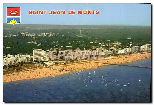 Cartes postales moderne Saint Jean de Monts Vue d'Ensemble La Plage et les Immeubles